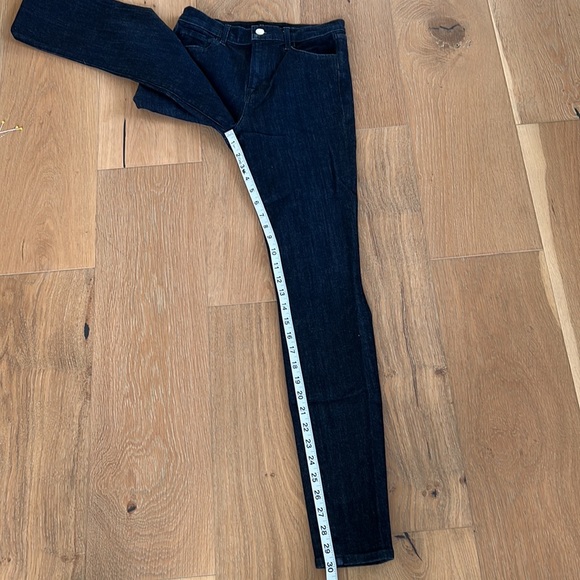 J Brand High Waisted Skinny Jeans - Resolute Dark Blue Jeans - Size 26 - Picture 16 of 16